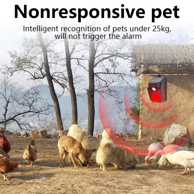 Солнечная сигнализация, 3 режима, IP65, водонепроницаемый датчик дистанционного управления, охранная сигнализация, настенный светильник для вождения