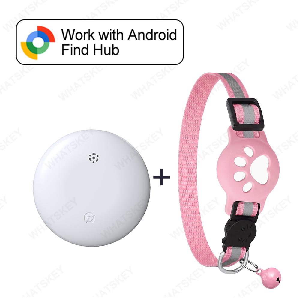 Bluetooth GPS Tracker Woeks with Google Find My (Android Only) Waterproof Smart Tracker Tag With Adjustable Collar for Cats Pet 5