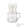 Akebono Sangyo Strong 400 Coffee Server with Dripper for Drip and Cold Brew Coffee 2-Way Set, White,