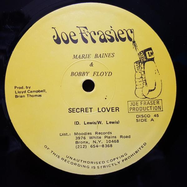 12-дюймовая пластинка MARIE BAINES BOBBY FLOYD GEORGE Secret Lover NONE Joe Frasier US Reggae Ska Dub Б/у
