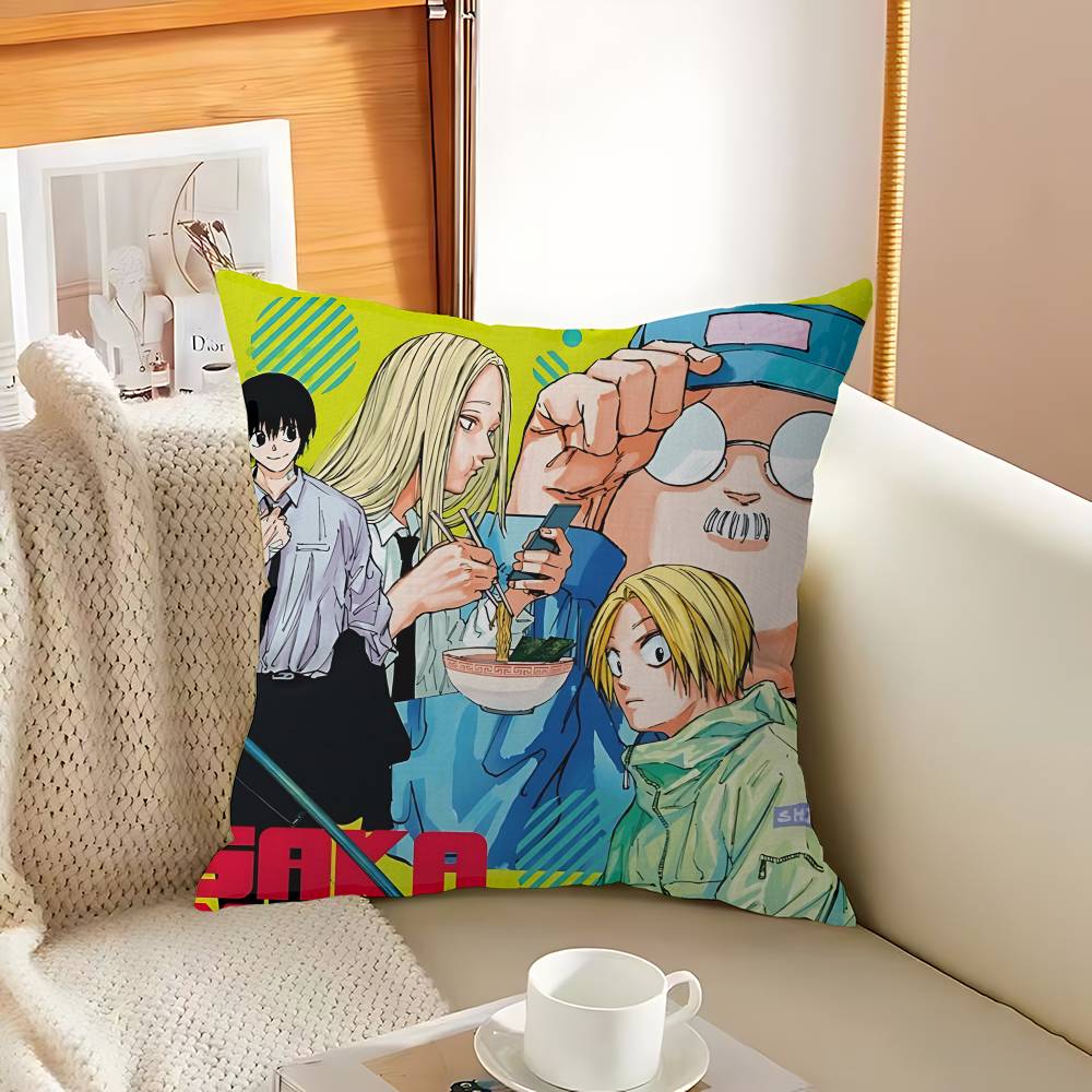 Популярное японское аниме SAKAMOTO DAYS Подушка Подарок Декор для дома и офиса Спальня Диван Автомобильная Подушка Чехол 45x45
