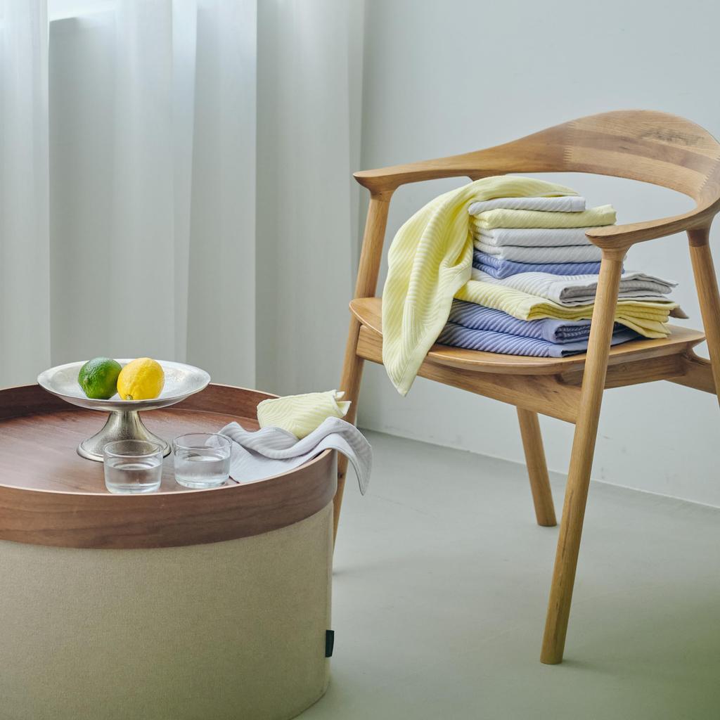 Nishikawa Imabari Gauze Face 34 x Watairo So Soft Want to Rub Your Cheek Smooth and Made in Navy TT25131663 Towel, 80cm, 100% Cotton, 4-Ply Gauze,