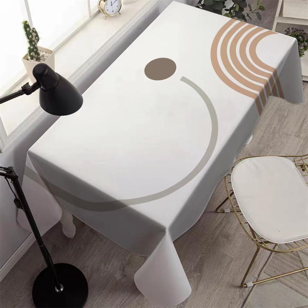 Простая водонепроницаемая скатерть в скандинавском стиле, прямоугольный чехол для стола, коврик для обеденного журнального столика для кухни, гостиной, Napete Tapete