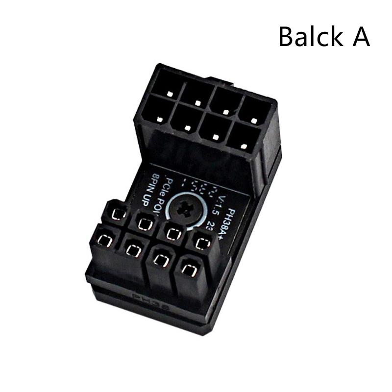 Угловой разъем 180 градусов для графического процессора 8P GPU угловой адаптер металлический разъем GPU принадлежности для графических карт для компьютерных энтузиастов