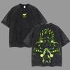 New Anime Dragon Ball Printed Tshirt Mens and Womens Washed Tshirt High Quality Vintage Cotton Tshirt Harajuku Tops