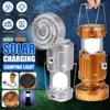 Portable Camping Lanterns Electric Fan 1500mAh LED Solar Power Hanging Tent Rechargeable Outdoor Emergency Lamp with Fan
