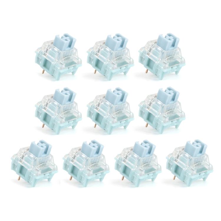 TTC Silent Bluish White Переключатели Двойное Золотое Покрытие для Механической Игровой Клавиатуры