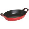 Staub "Oval Stackable Dish, Cherry, 24cm" Enamel and Iron Gratin Dish [Official Japanese Product] Dish 40509-897