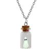 Spirits In A Bottle Pendant Necklace Halloween Adjustable Length Clavicular Chains Women Men Costume Accessory Jewelry