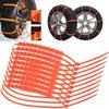 10Pcs Nylon Snow Chain Emergency Anti Skid Mud Snow Chain Survival Traction Car Tire Chains for Car