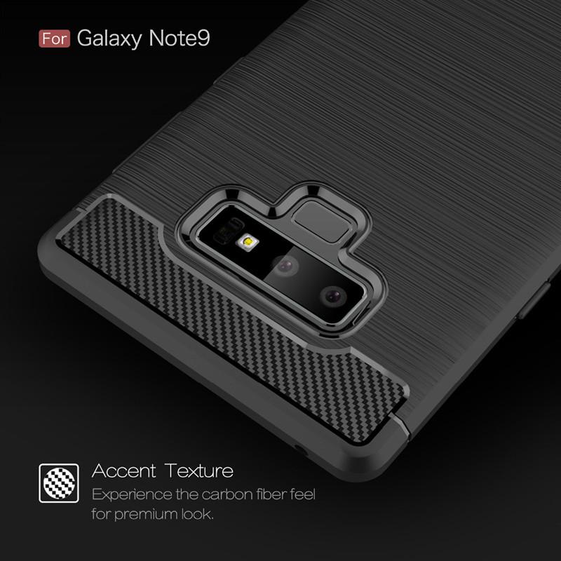 Для Samsung Galaxy Note9 силиконовый чехол карбоновый задний чехол для Galaxy note 9 мягкий противоударный чехол для смартфона