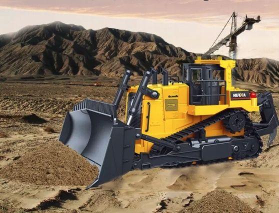 Huina 1554 Loader Rc Bulldozer Toy Large 1:16 Gift For Kids