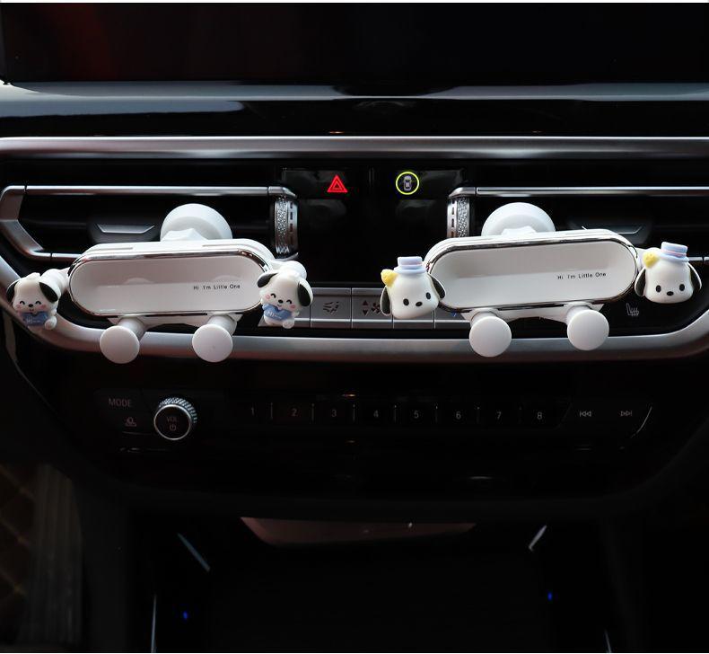 Милый держатель для телефона на вентиляционное отверстие автомобиля в виде девочки-утки