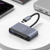USAMS Adapter HUB 5in1 USB 2.0/USB 3.0/USB-C/TF/SD gray/dark gray SJ628HUB01 (US-SJ628)