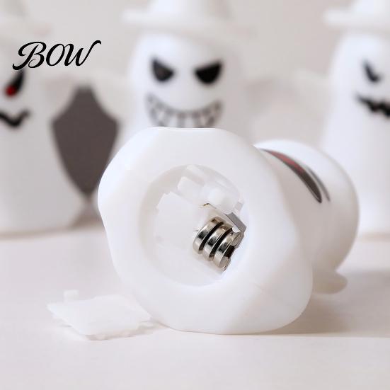 Halloween Night Light Witch Hat Ghost Light, Spooky LED Decorative Lamp, Ghostly Lamp Cartoon for Holiday Party Decor Battery Operated