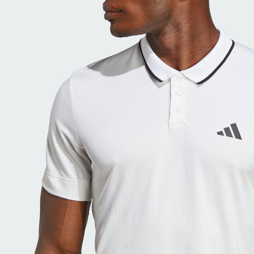 Adidas Freelift Polo Shirt For Tennis Men Tops White HS3317