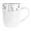 Kubek Kotek do Napojów Picia Kawy Herbaty Ziół Porcelanowy Biały 380 ml