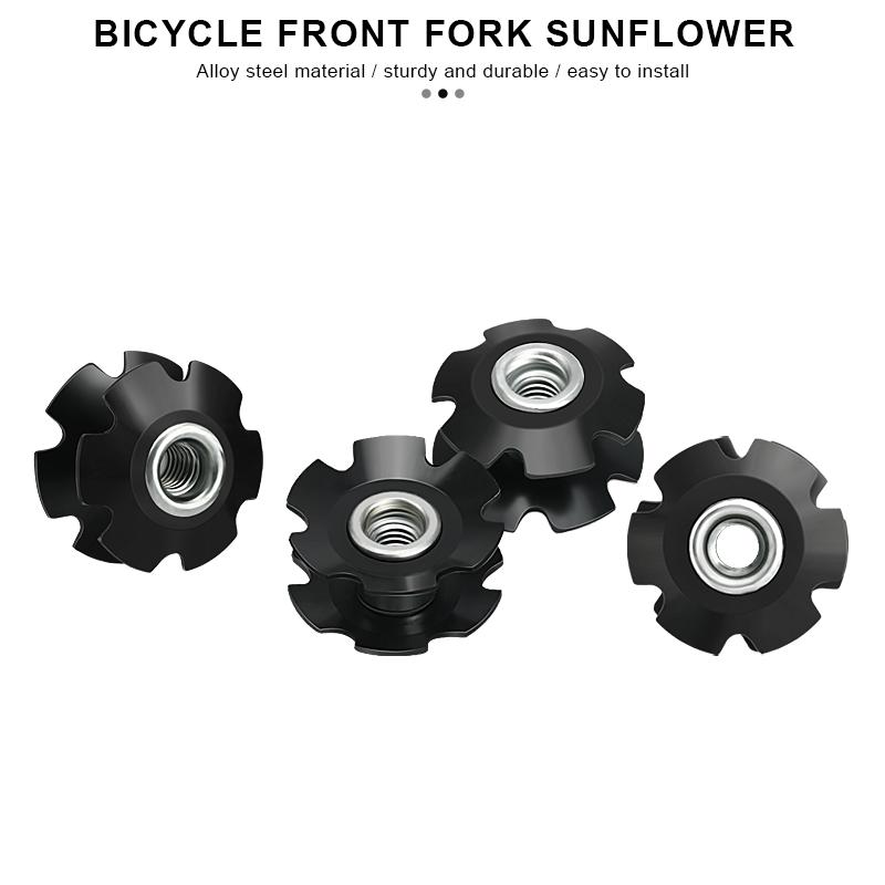 Крышка верхней крышки выноса рулевой колонки для велосипеда Крышка верхней крышки выноса рулевой колонки для велосипеда Болт винта рулевой колонки Гайки-звездочки для трубы передней вилки 1-1/8" 28,6 мм