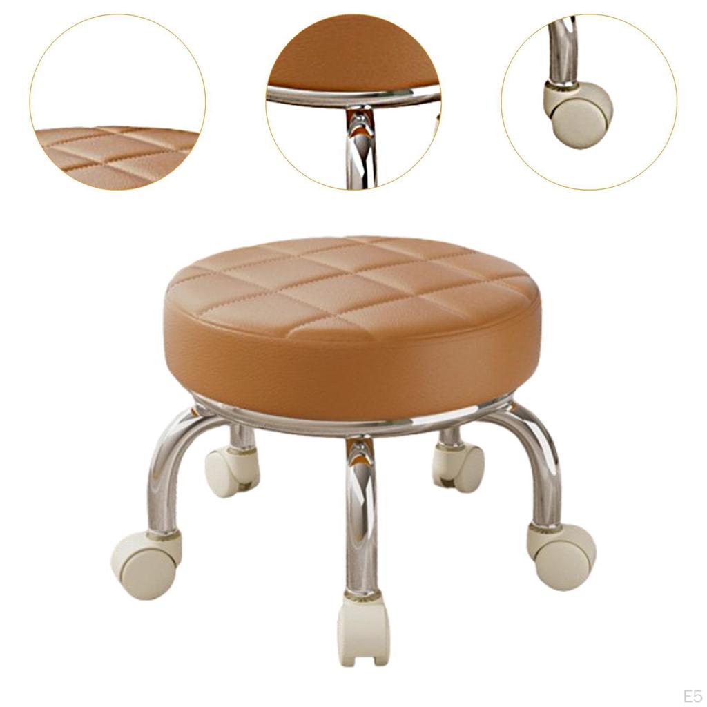 Вращающееся на 360° низкое роликовое сиденье табурета шкив для женщин педикюр тяжелая работа по дому