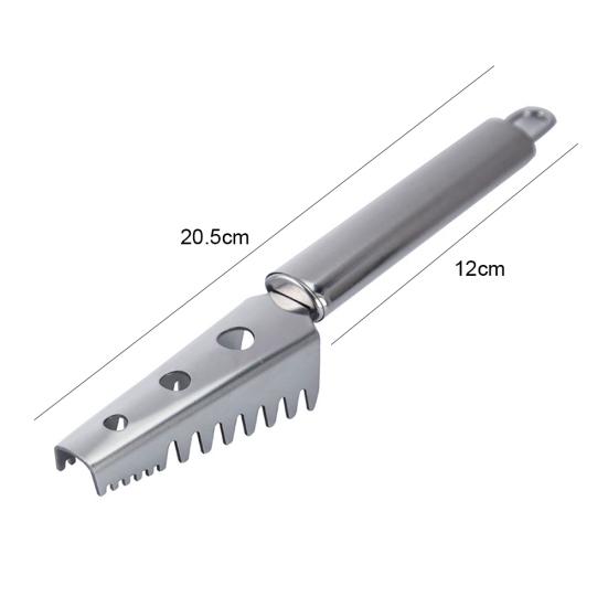 Stainless Steel Fish Skin Scale Scraper Cleaner Brush Remover Kitchen Tools