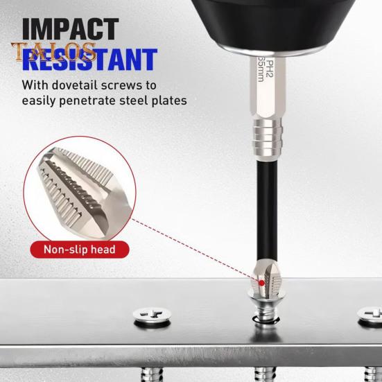 Набор магнитных сверл для отвертки, высокопрочные, устойчивые к ржавчине, высокоскоростные, с крутящим моментом, противоскользящие, прочные магнитные сверла