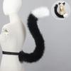 Костюм Косплей Животных Искусственный Мех Хвост Волка Кошек Лисы и Ободки с Ушами Кошки Аксессуары для Костюма на Хэллоуин