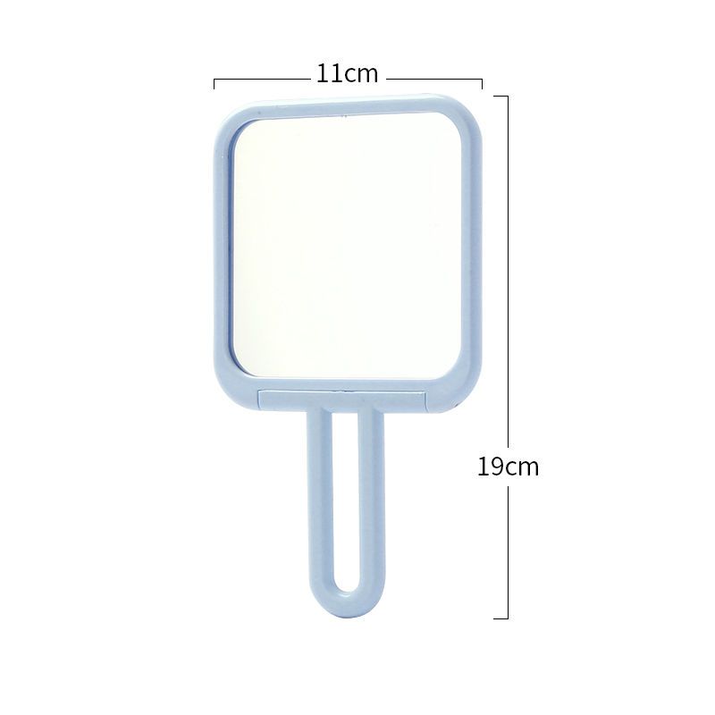 Прозрачное складное ручное зеркало для макияжа, туалетное зеркало, студенческое настольное портативное общежитие для девочек, удобное косметическое зеркало