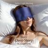 2026 Silk Sleep Mask Soft Pressureless Sleeping Mask Silk for Eye Skin Anti Wrinkles Adjustable Wide Velcro Ear Cover Relieve Fatigue Promote Sleep