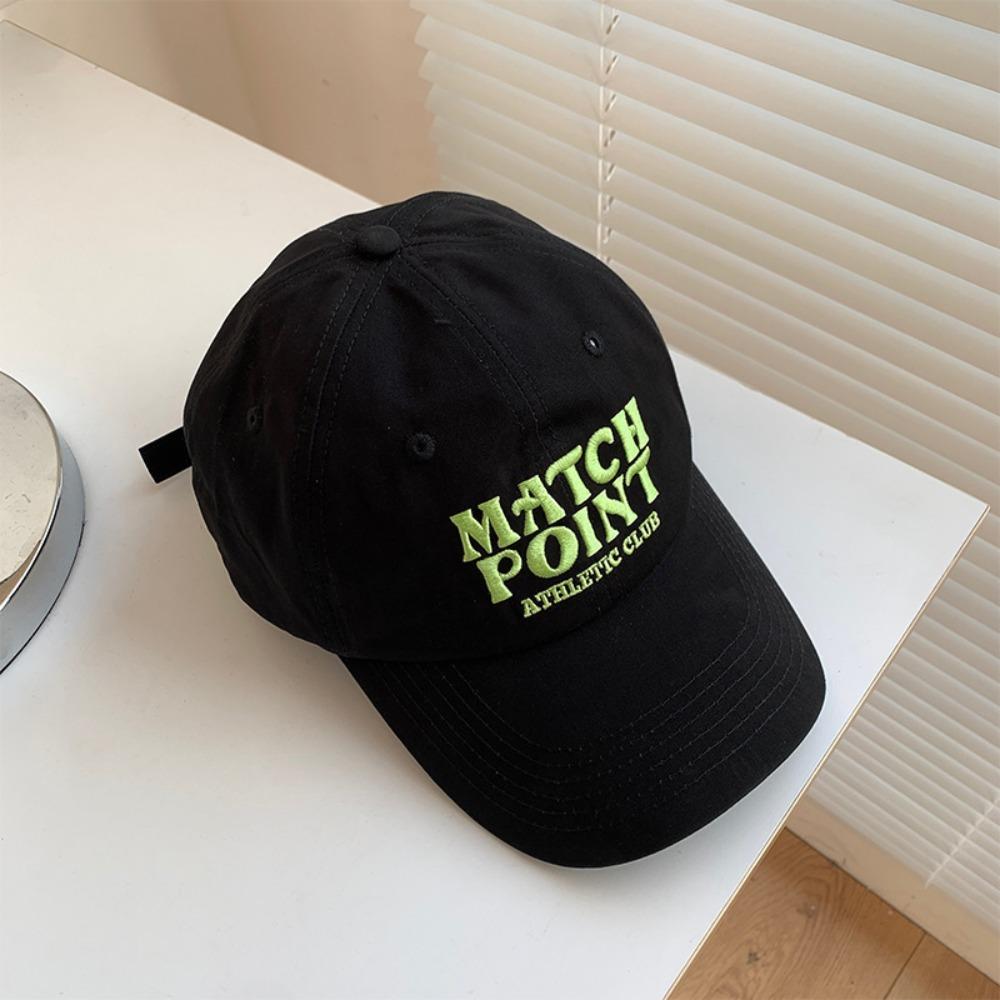 Cotton Korean Baseball Hat Japanese Peaked Cap Fashion Letter Baseball Cap Streetwear