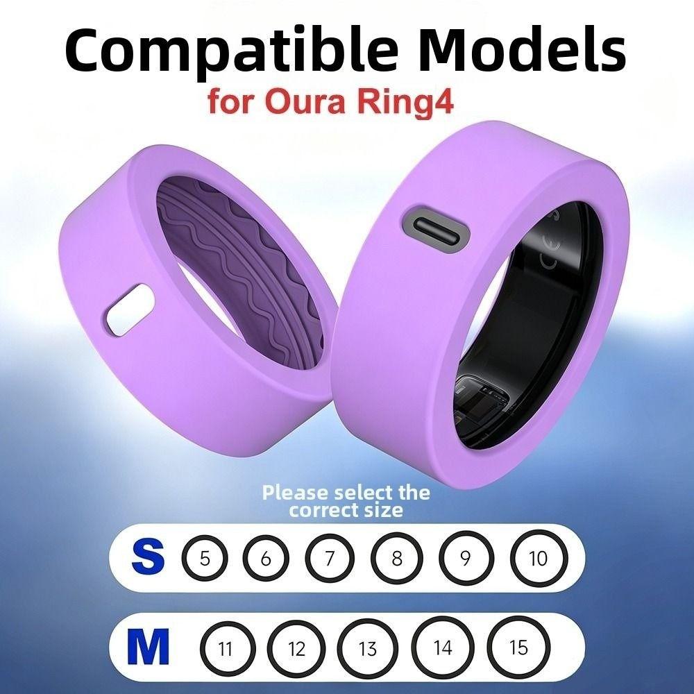 Силиконовое кольцо-чехол Защита от падений Чехол для умного кольца Oura Ring 4 Аксессуары для умного кольца