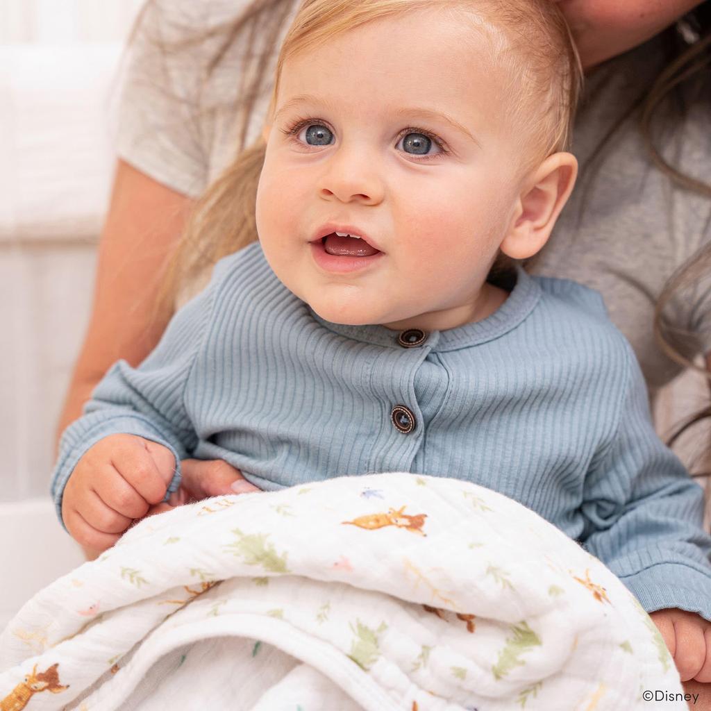 Aiden and Anais Authentic Japanese Swaddle Set of 4 Newborn Night Cry Prevention Gauze Baby Baby Gift Aden Anais Essentials Disney Friends ESWC40029DI