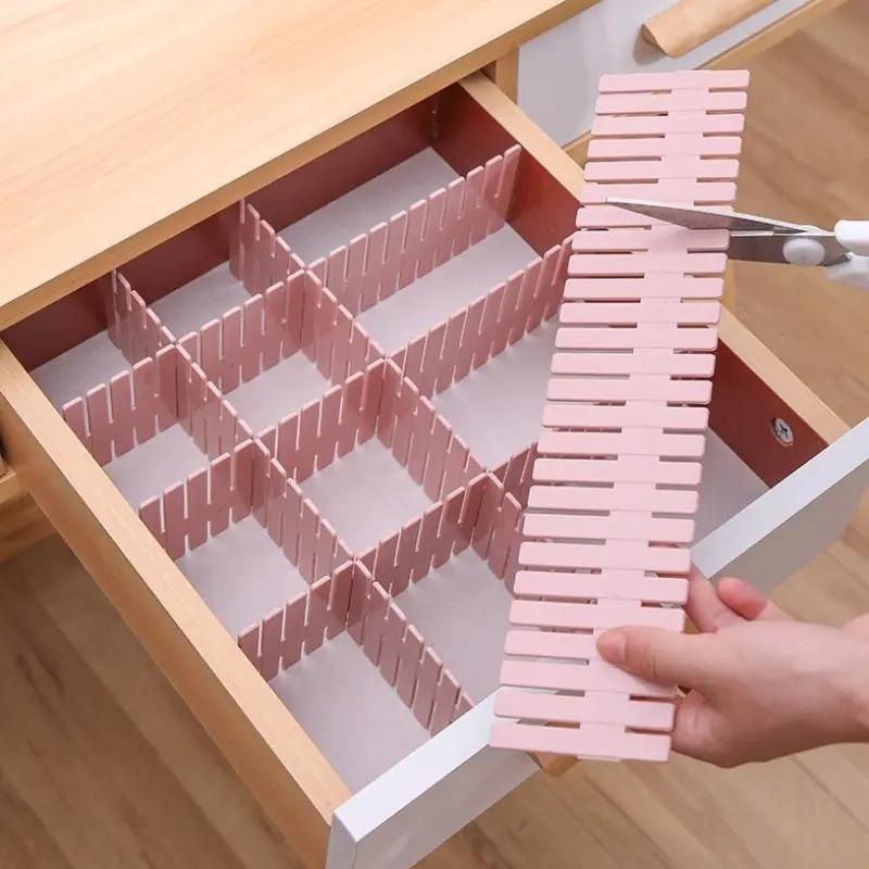 Top Quality Pink Divider Adjustable Household Storage Cabinet Combination Underwear Socks Sundries Cajones Escritorio Drawer