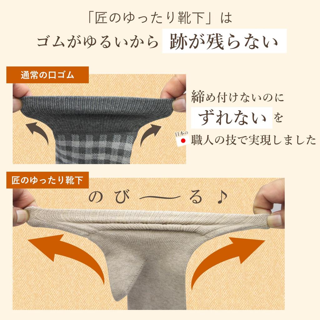 Это Носки Свободной Посадки и Сделанные в Японии в Наре, известном Органическом и Свободном Облегании вокруг Лодыжки 3 [Нога Счастлива] Женские Нескользящие Отверстия.