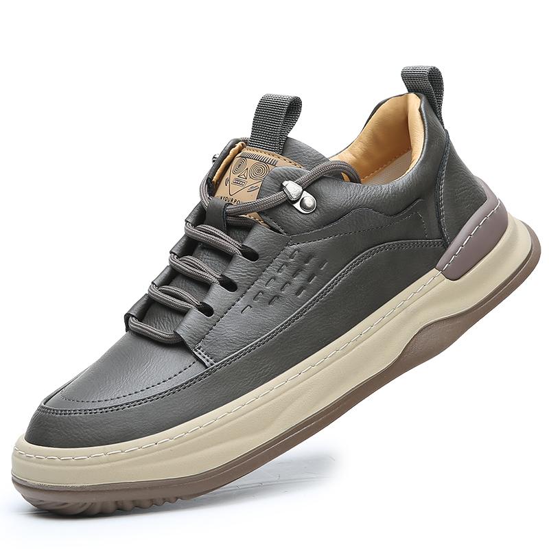 Leather Men Shoes Lace Up Oxfords Men Shoe Low Heeled Formal Shoe Men's Breathable Shoes Men Sneakers Outdoor Walking Shoes