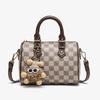 2025 autumn and winter new bag women's fashion Boston pillow bag texture versatile printed handbag trend versatile