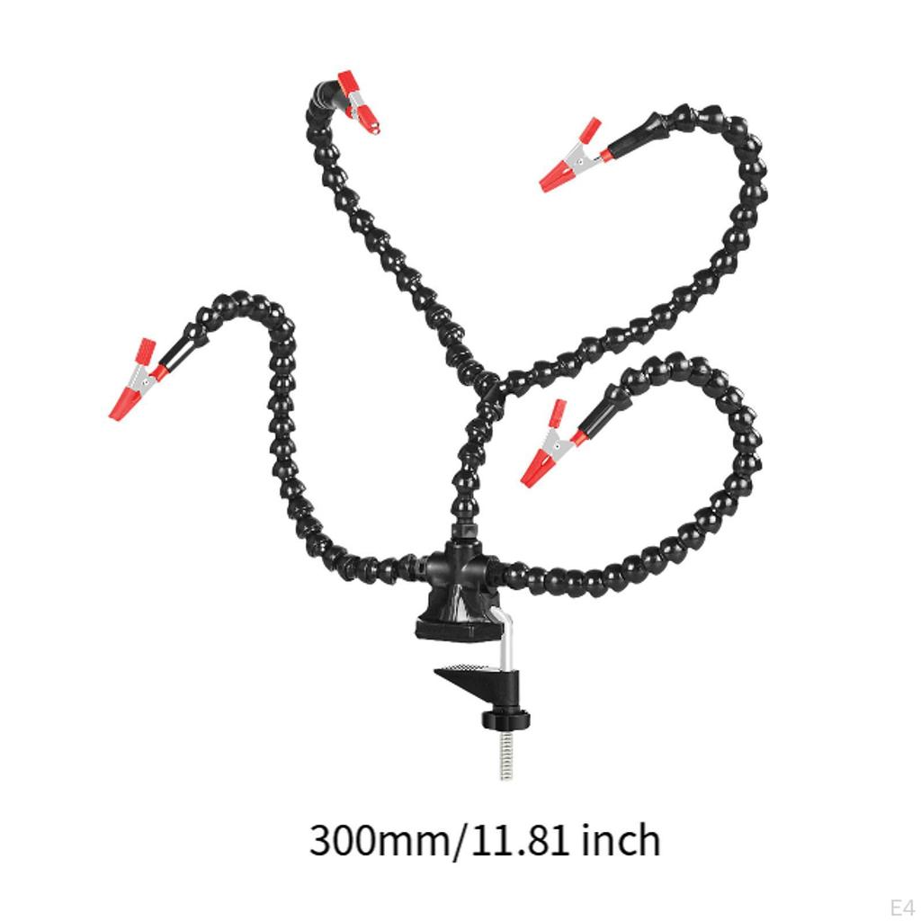 Adjustable Clamp Clips with Flexible Arms for Soldering Tasks
