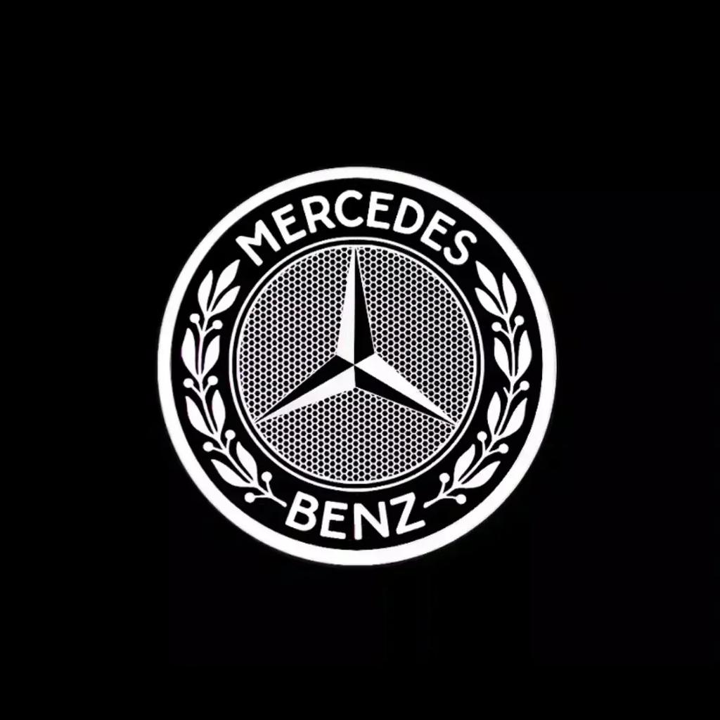 Car Sticker For Benz AMG 2pcs LED Car Doo Projection Welcome Lamp logo light For Mercedes Benz Maybach S Class W221 W222 W223 S