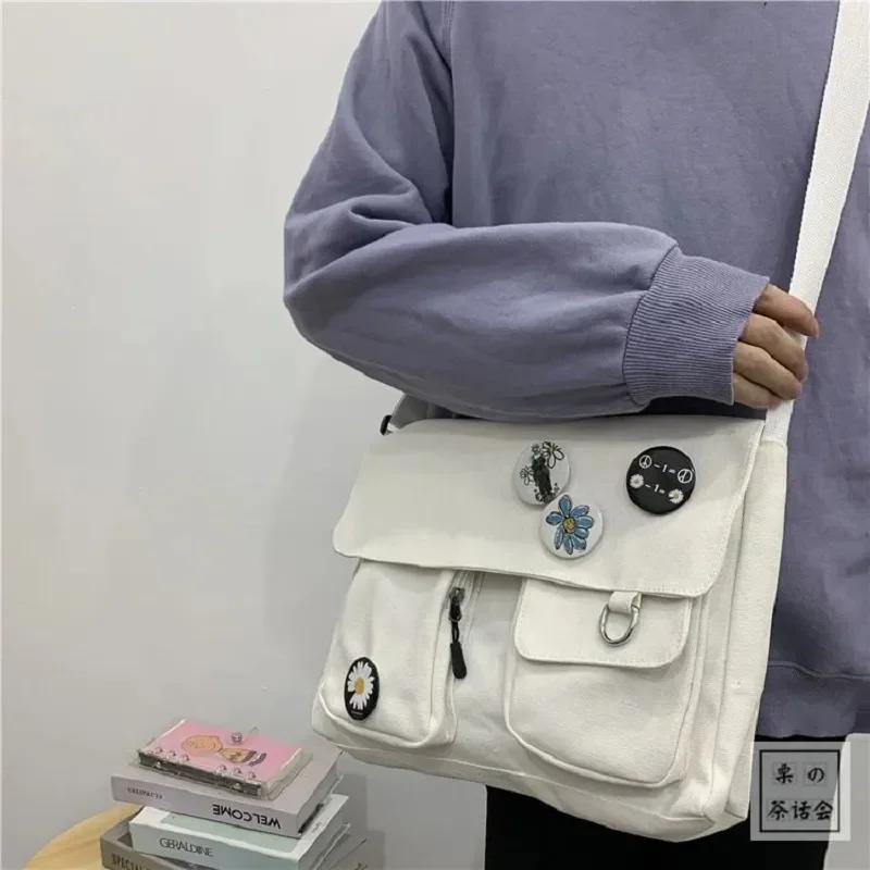 Woman Packet Fashion Shoulder Bag Women Canvas Messenger Bag Youth Ladies Student Large Capacity Female Crossbody Bags