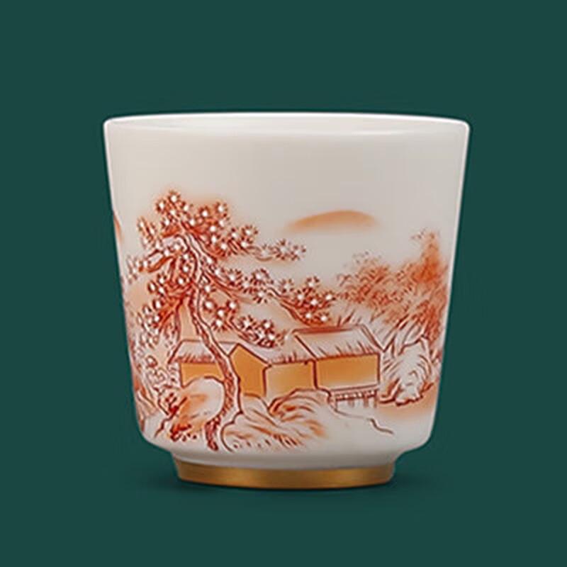 Mutton Fat Jade White Porcelain Master Teacup