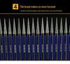 Banglun Diamond 3mm Alloy Grinding Head Set: Jade Carving, Cylindrical, Conical, Ball Needles