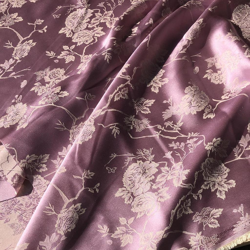 Dunhuang Silk Jacquard Two-Color Imitation Cheongsam Hanfu Fabric