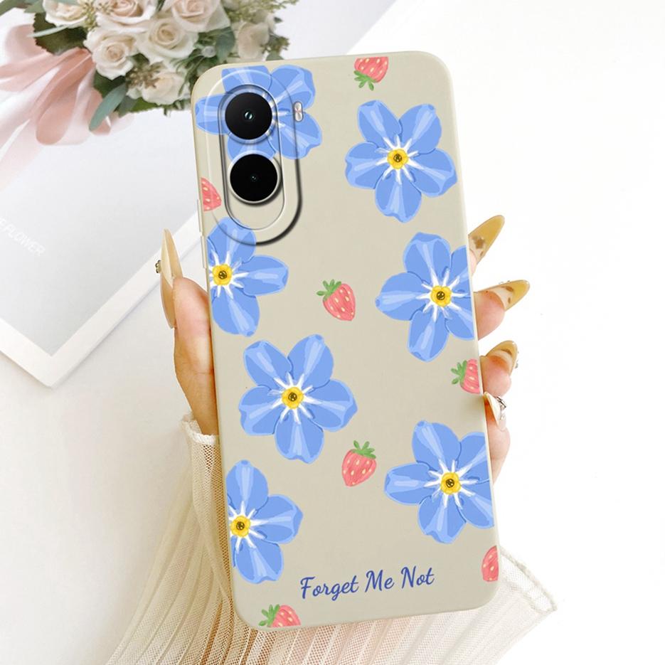 Чехол для Xiaomi Poco M7 Plus PocoM7 4G Красивая Девушка Подсолнух Расписной Чехол для Телефона Для Xiaomi Poco M7 Pro PocoM7 Plus 5G Мягкие Fundas