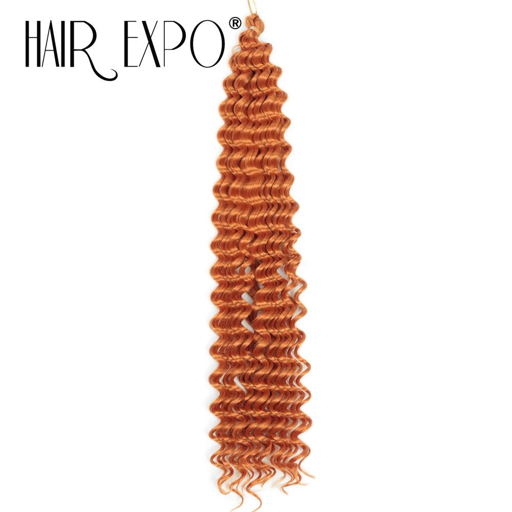 Deep Wavy Twist Crochet Hair 22 Inch Ocean Wave Crochet Hair Synthetic Deep Curly Crochet Hair Extensions Ombre Boho Braids Hair