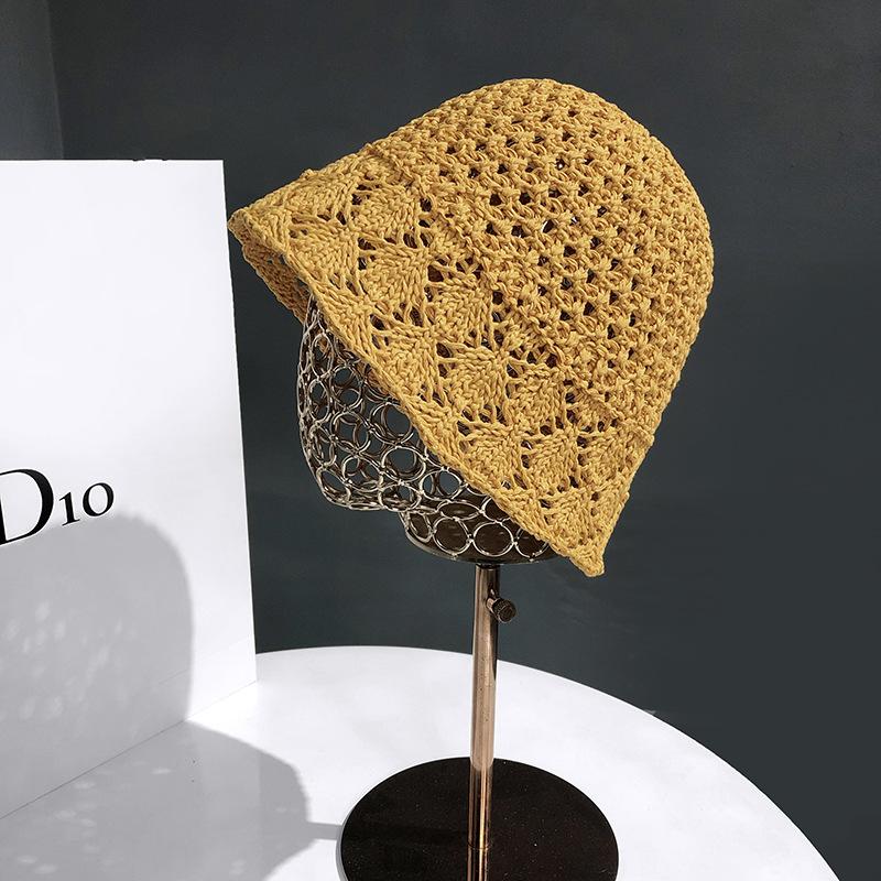 Новая шляпа рыбака детская летняя полая плетеная соломенная шляпа солнцезащитная маска для лица шляпа-ведро дышащая солнцезащитная шляпа-панама