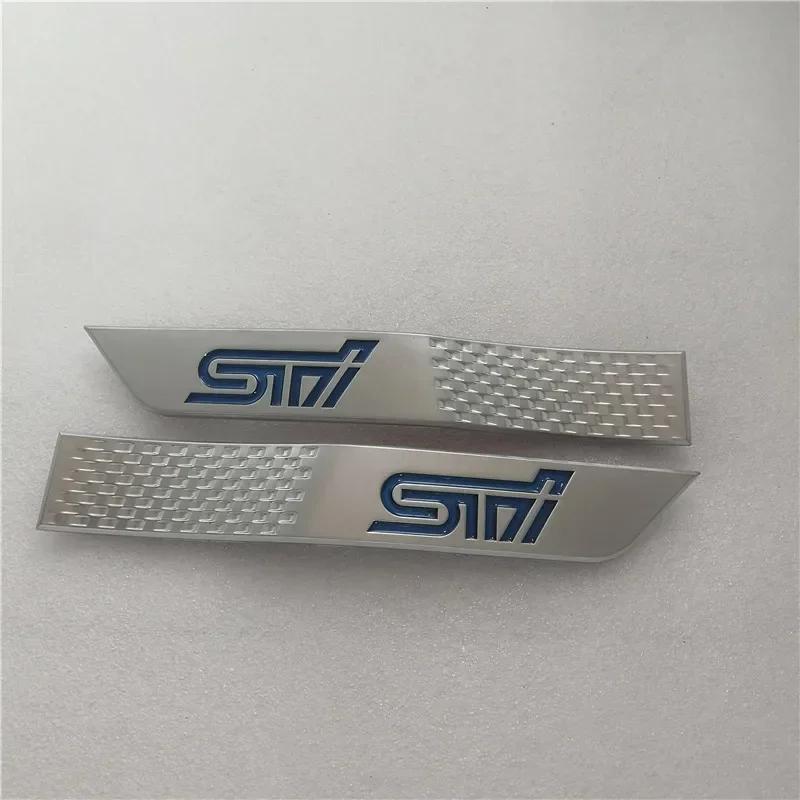 2pcs Car Fender Side Emblem Stickers For Subaru 2015-2018 Impreza STI Logo WRX ABS Auto Body Exterior Badge Decals Decorationqq1