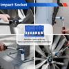 Colour Hex Sockets Pneumatic Wrench Tire Screw Sleeve 1/2" Air Gun Tire Protection Impact Nut Socket Car Garage Repair Tool Kit