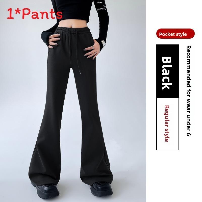 Casual Womens Wide Leg Pants With Cotton Blend For Fall Winter Streetwear