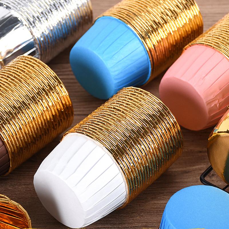 50 шт. Бумажные стаканчики для маффинов и кексов, Маслостойкие вкладыши для кексов, Формочки для выпечки, Кейсы, Бумажные обертки для кексов, Свадебная вечеринка