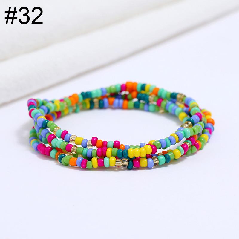 Women Fashion Waist Chain Rice Bead Waist Chain Beach Chain Body Jewelry Belly Chain