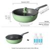 COOKER KING Bamboo Green Stone Non-stick Wok